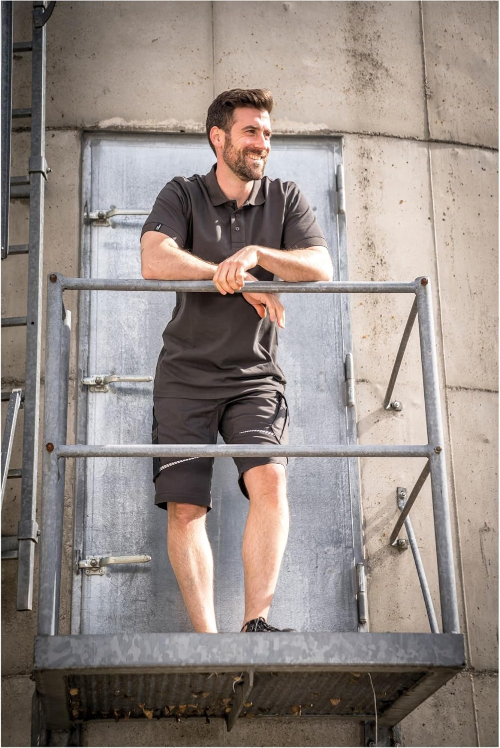 Leibwächter Kurzehose Short FLEXK Flex Line Kornblau-schwarz 40 Anthrazit, 40 Anthrazit