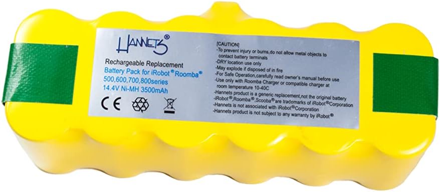 Hochwertiger Hannets® Akku I Batterie Ersatz für Roomba Battery Akkupack Roboterstaubsauger Staubsau