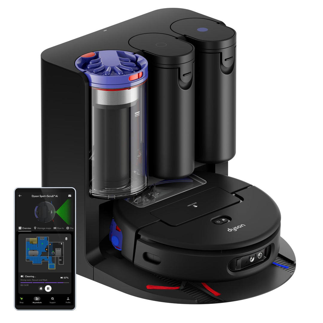 Dyson Spot+Scrub™ AI Nass- und Trocken-Roboterstaubsauger – Selbstentleerung, Selbstreinigende Nassw