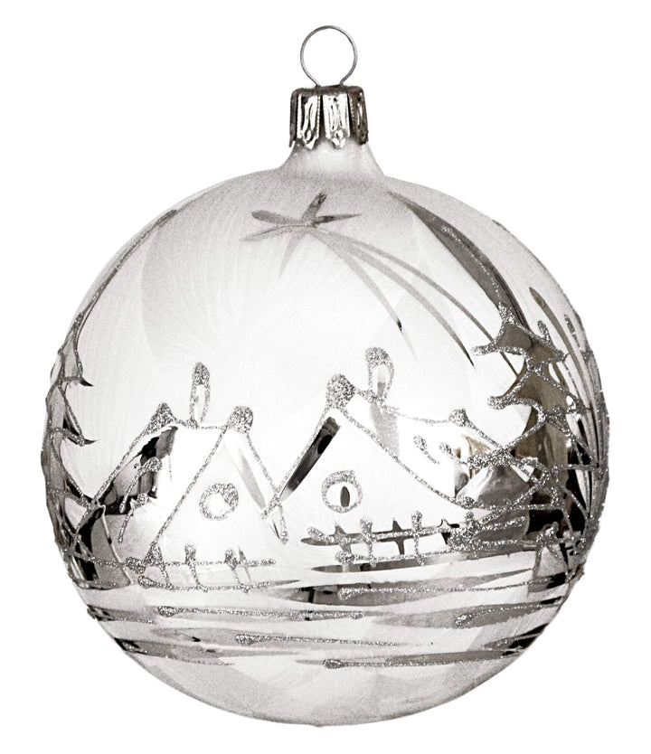 Jingle Bells Lauscha Christbaumkugel 10cm Winterzauber