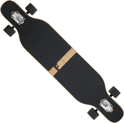 FunTomia Longboard mit 3 Flex Stufen Drop Through Cruiser Komplettboard Mach1 Speed Kugellager T-Too