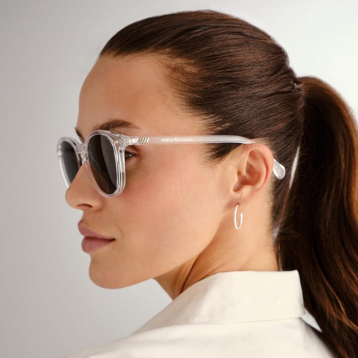 Le Specs BANDWAGON - Sonnenbrille für Damen und Herren Runde Rahmenform mit UV-Schutz Einheitsgrösse