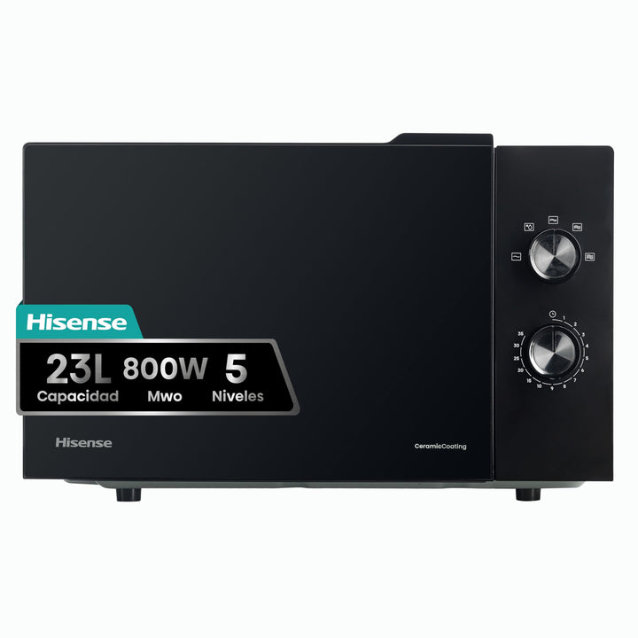 H23MOBP2H4 Mikrowelle, 23 Liter, 800 Watt, Schwarz