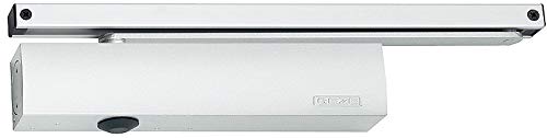 GEZE Türschliesser TS5000, RAL9016 weiss, inkl. Montageplatte und