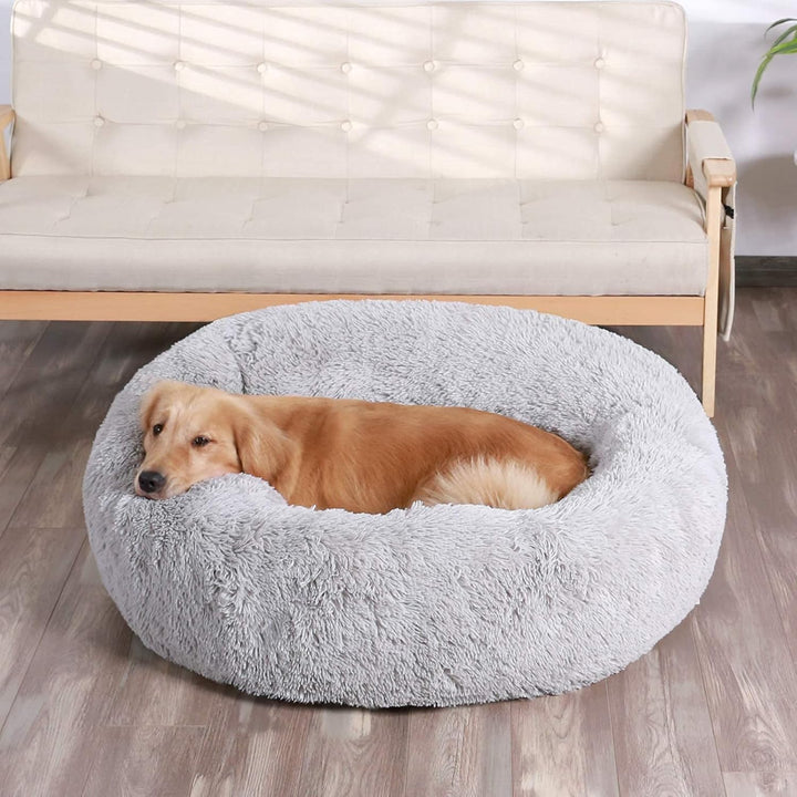 HACHIKITTY Beruhigendes Donut-Bett für grosse Hunde, für den Innenbereich, Grösse XL, 91,4 cm, X-Lar