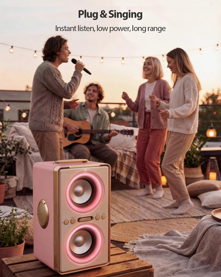 240W Peak Musikbox Bluetooth Gross, kraftvoller, lauter Klang mit tiefen Bässen, 20H Akku,TWS-Funkti