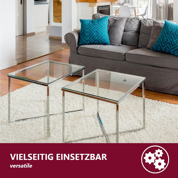 Euro Tische Glasplatte für Kaminofen und Tischplatte in 125x65cm Facettenschliff, Schutzplatte mit 6