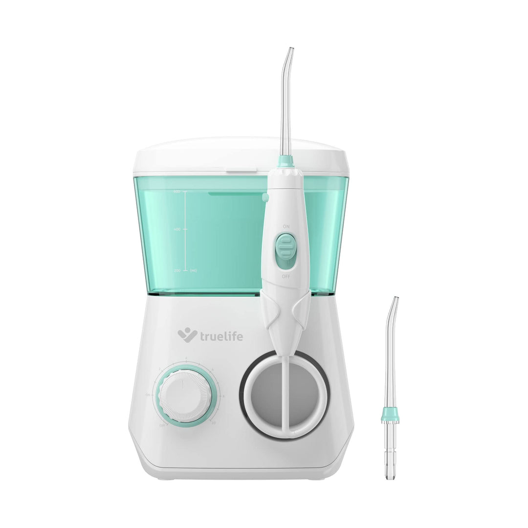 TrueLife AquaFloss Station Munddusche elektrisch für eine perfekte Zahnhygiene, 600 ml Wassertank, Z