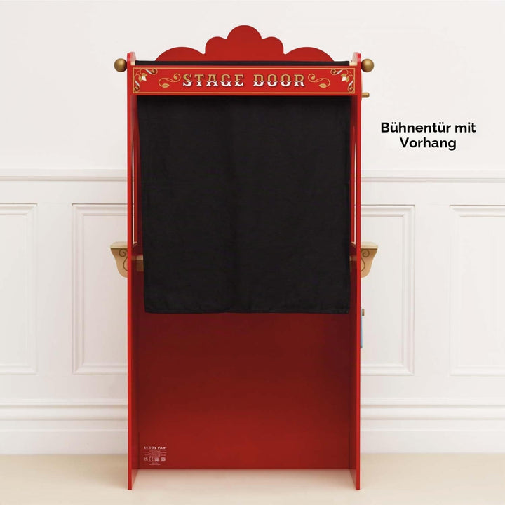 Le Toy Van - TV333 - Lernspiel ab 3 Jahren, grosse Holzpuppe und Puppentheater, 122 cm hoch, Montess