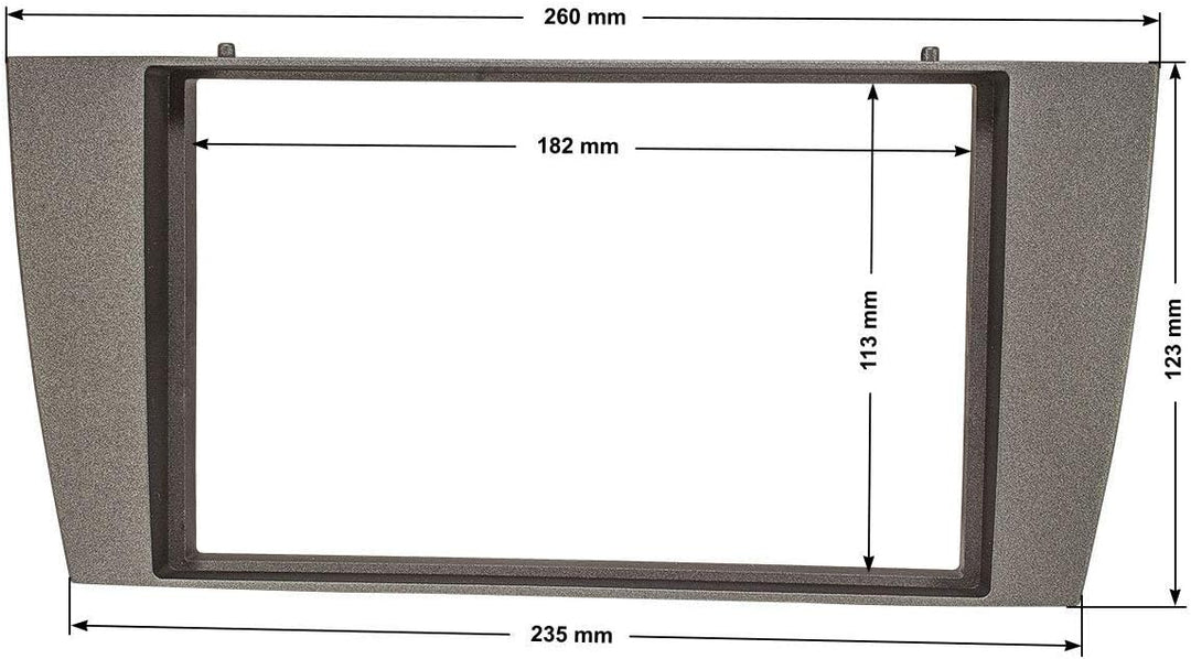 tomzz Audio 2423-003 Doppel DIN Radioblende Set kompatibel mit Jaguar X-Type Bj.2001-2009 S-Type Bj.