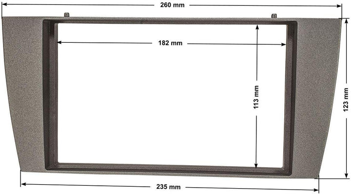 tomzz Audio 2423-003 Doppel DIN Radioblende Set kompatibel mit Jaguar X-Type Bj.2001-2009 S-Type Bj.
