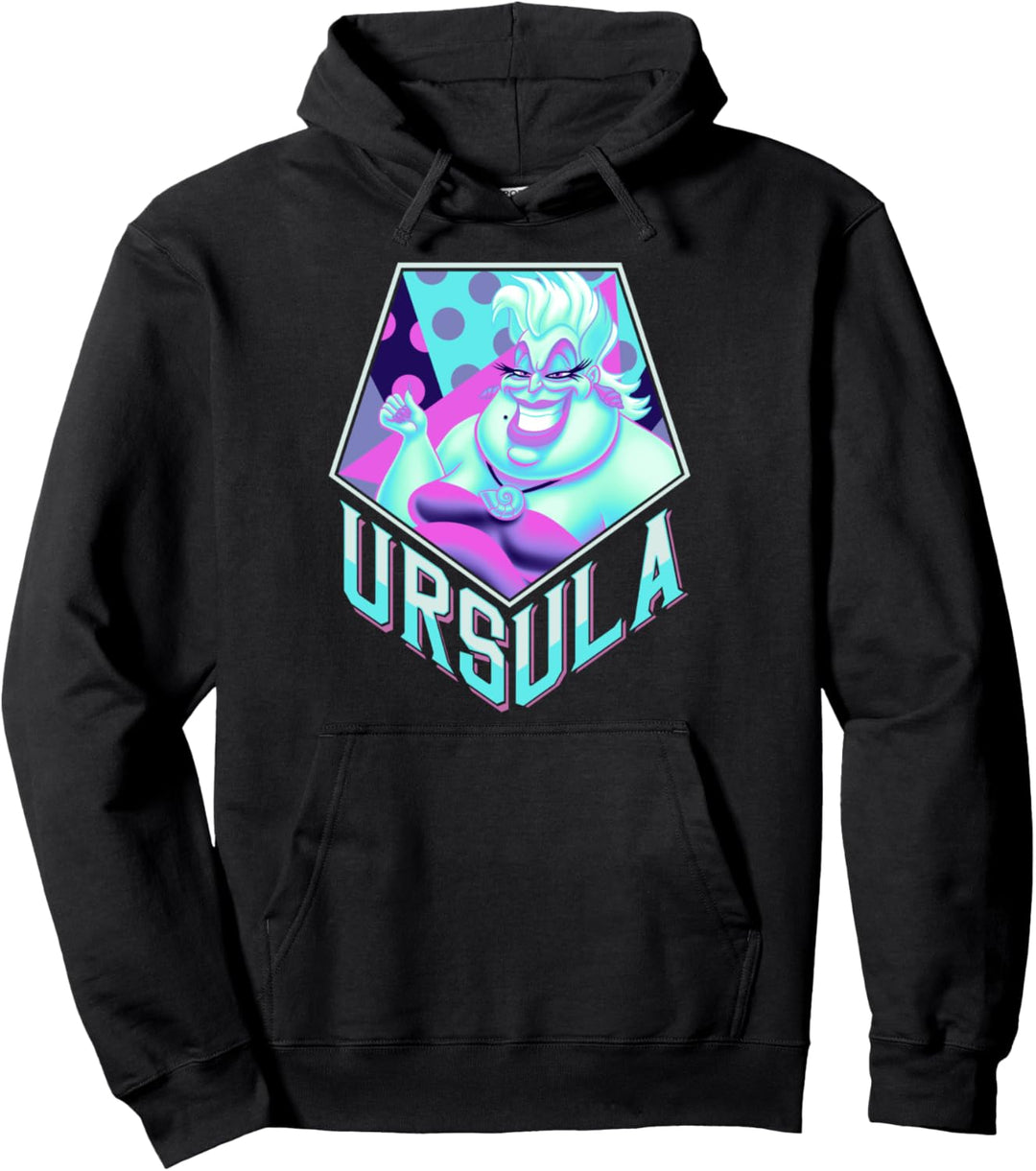 Disney Villains Ursula Pentagon Neon Portrait Pullover Hoodie