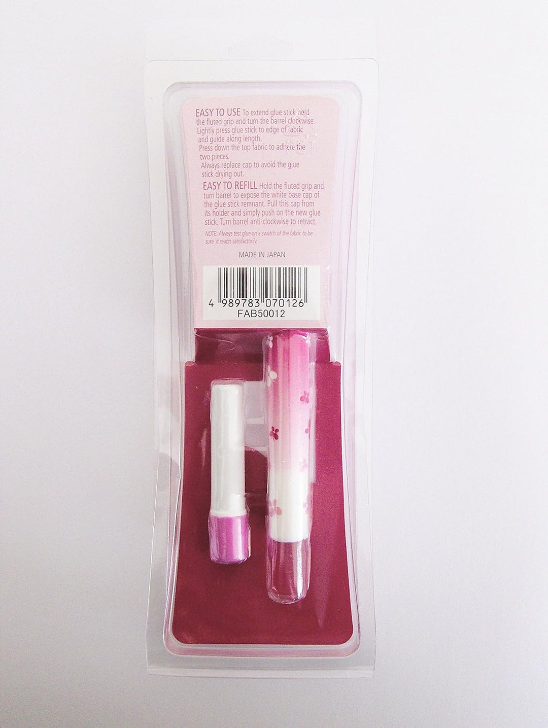 Sewline Textilklebestift plus 5 x Doppel-Nachfüllpackung, EPP, keine Nadeln, trocknet klar, Nähen un