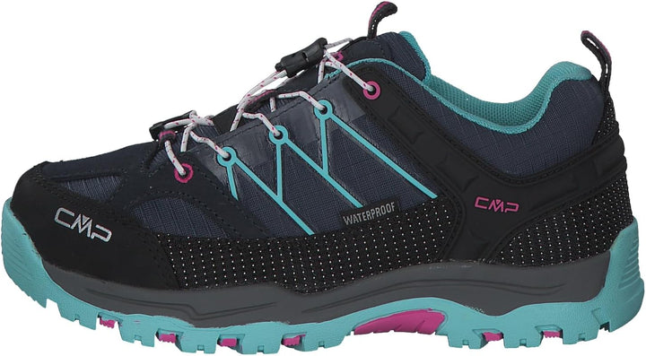 CMP Unisex Kinder Rigel Low Shoe Wp Trekking-& Wanderhalbschuhe 41 EU B Blue Acqua, 41 EU B Blue Acq