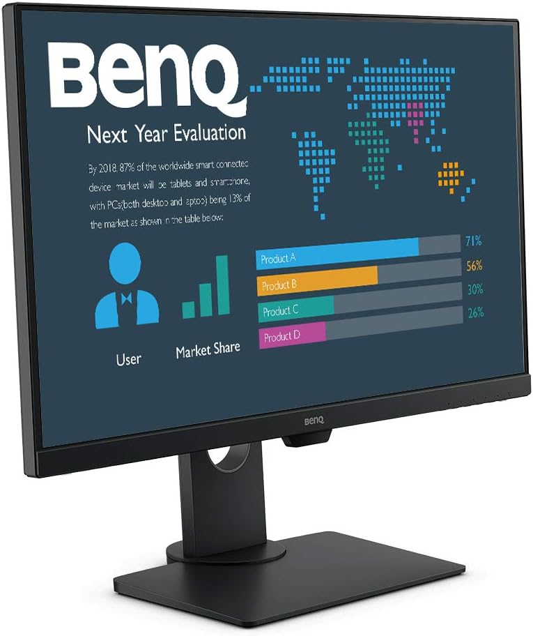 BenQ BL2780T 68,58 cm (27 Zoll) Monitor (Full HD, Slim Bezel, IPS-Panel, höhenverstellbar) schwarz 2