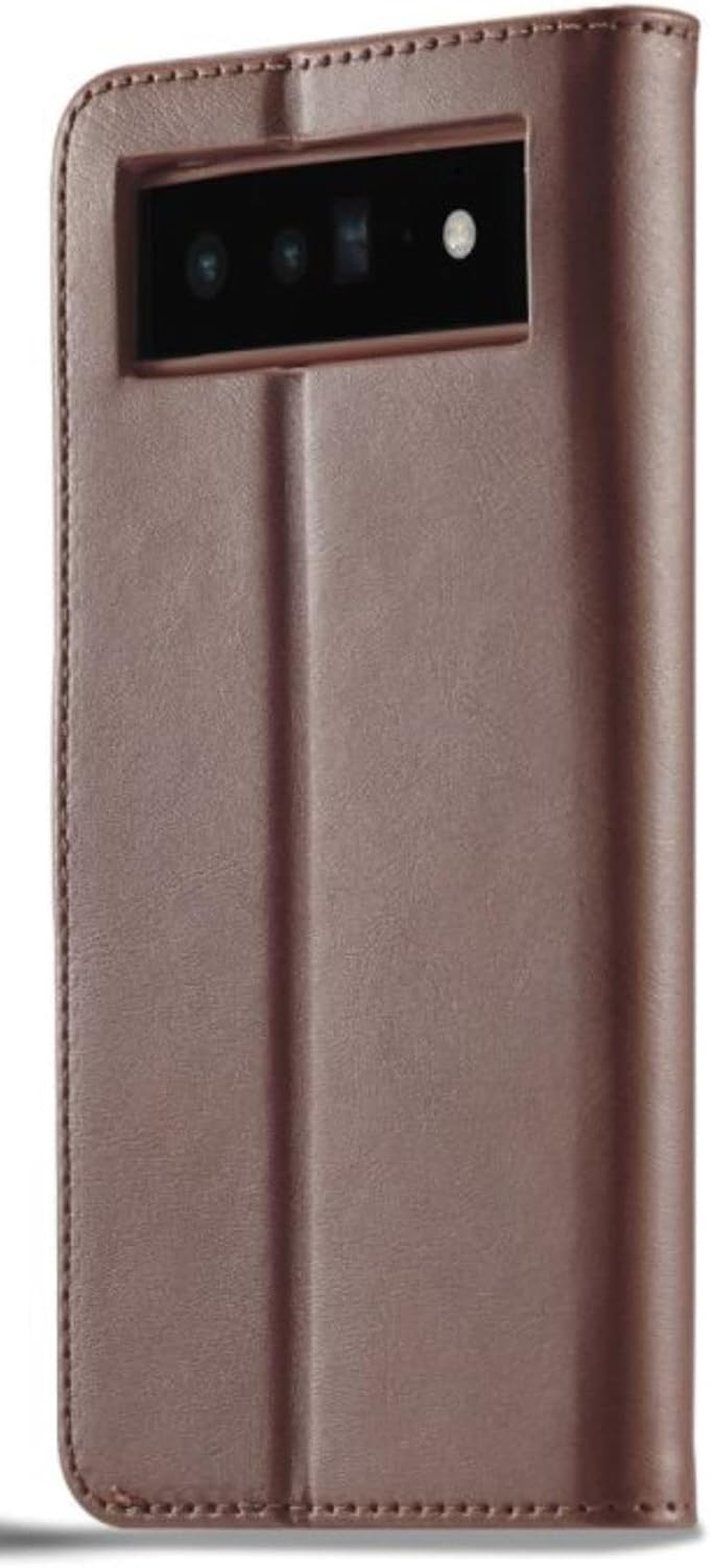 Porter Riley - Lederhülle für Google Pixel 6 Pro. Premium Echtleder Standhülle/Cover/Brieftasche (Sc
