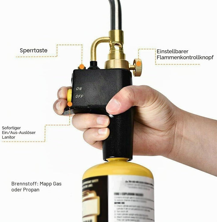 Weytoll MAPP Schweissbrenner, Propanbrenner Mehrzweck-Startbrenner, Schweissbrenner für Sanitär, tra