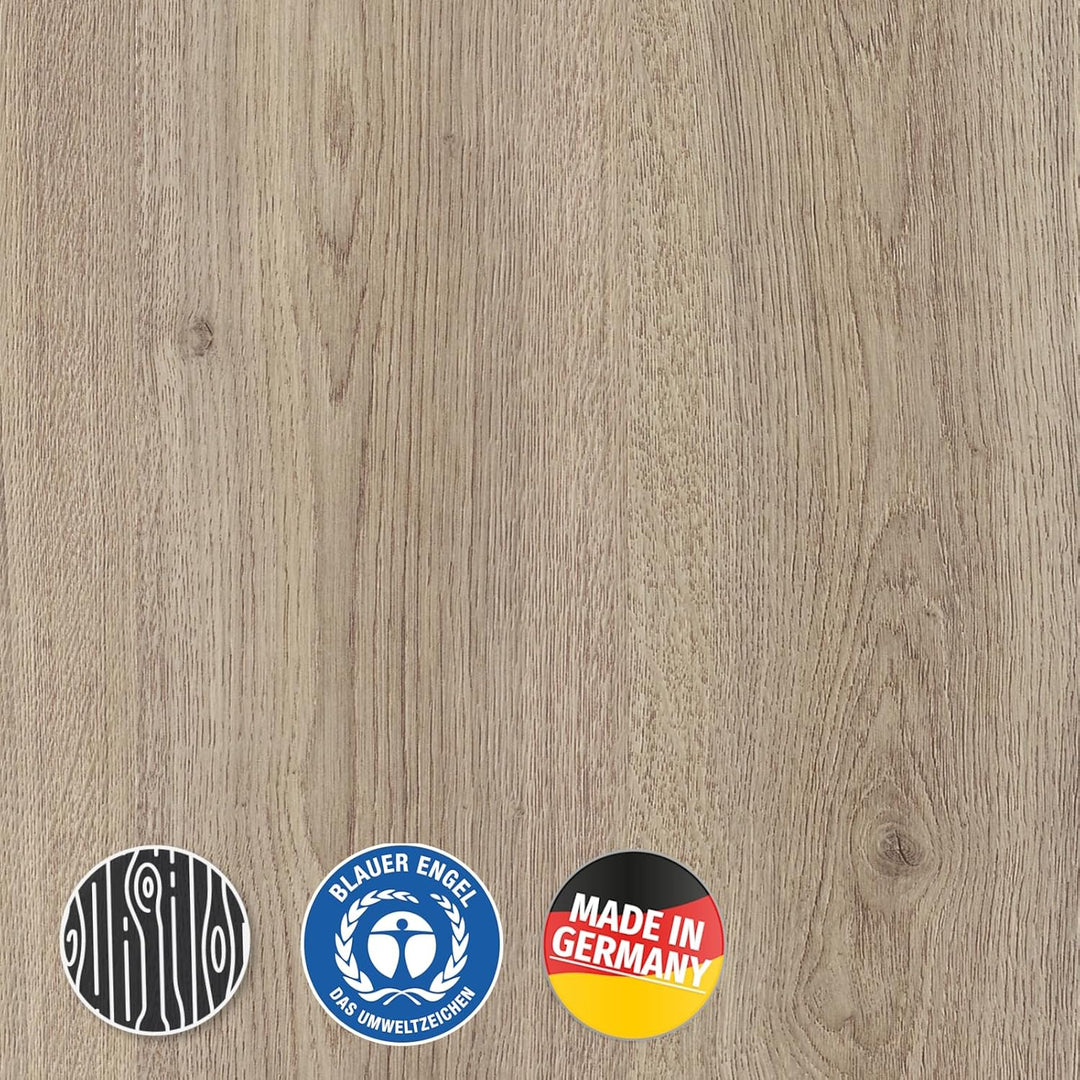 Laminat Trend Eiche Grau – Superior Basic Serie, 193 × 1376 mm, 6 mm dick, moderne Holzoptik in Land