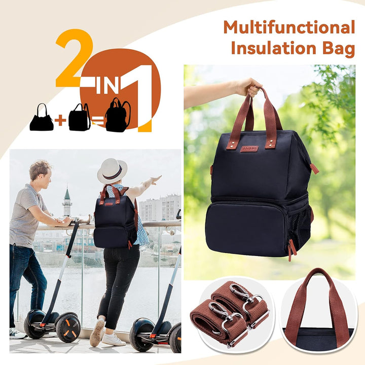 Kühltasche Picknicktasche, ANGGO Grosse Kapazität Kühlbox Lunchtasche Wasserdicht und Auslaufsicher,