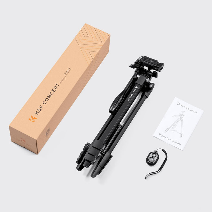 K&F Concept NT510 Handy Stativ,152cm leichtes Stativ, Tripod für DSLR Canon Nikon Sony, Stativ für S