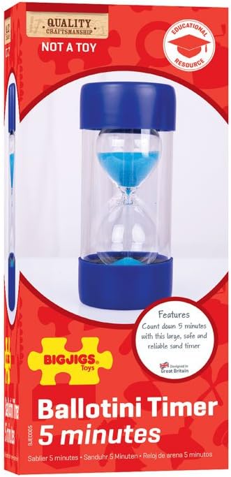 Bigjigs Toys Ballotini Sanduhr (5 Minuten)