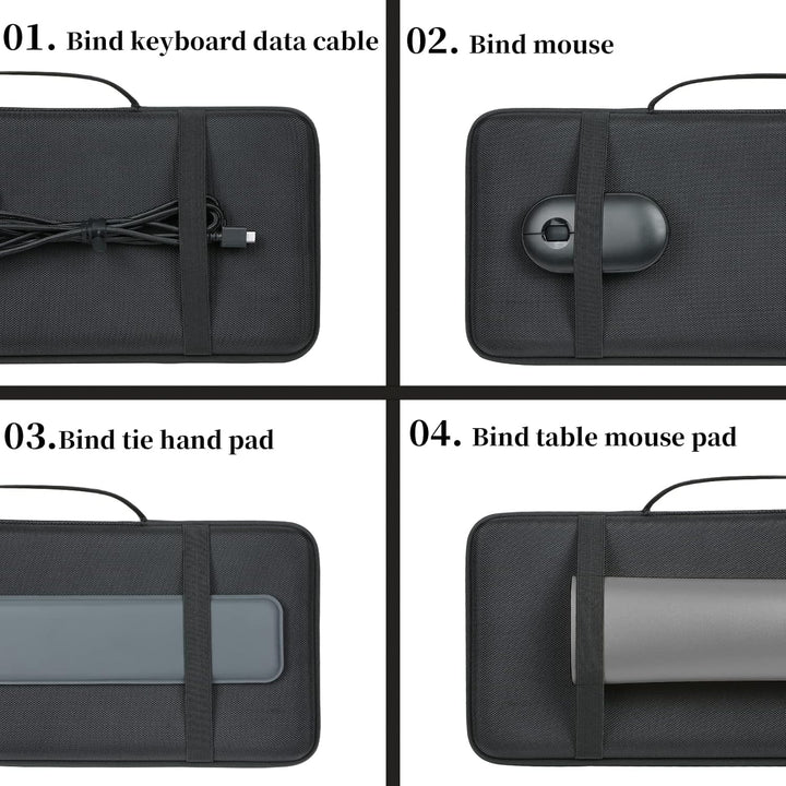 co2CREA Harte Tastatur reiseschutzhülle Etui Tasche für Razer cynosa V2 /Cynosa Chroma/BlackWidow V3