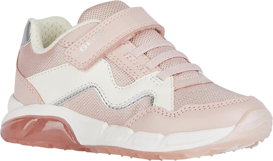 Geox Mädchen J Spaziale Girl A Sneaker 30 EU Lt Rose Lt Ivory, 30 EU Lt Rose Lt Ivory