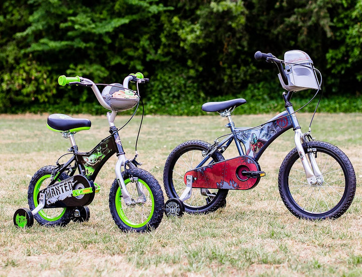 Huffy Jungen Star Wars Grogu 12 Zoll Kinderfahrrad, Schwarz/Grün, 30,5 cm