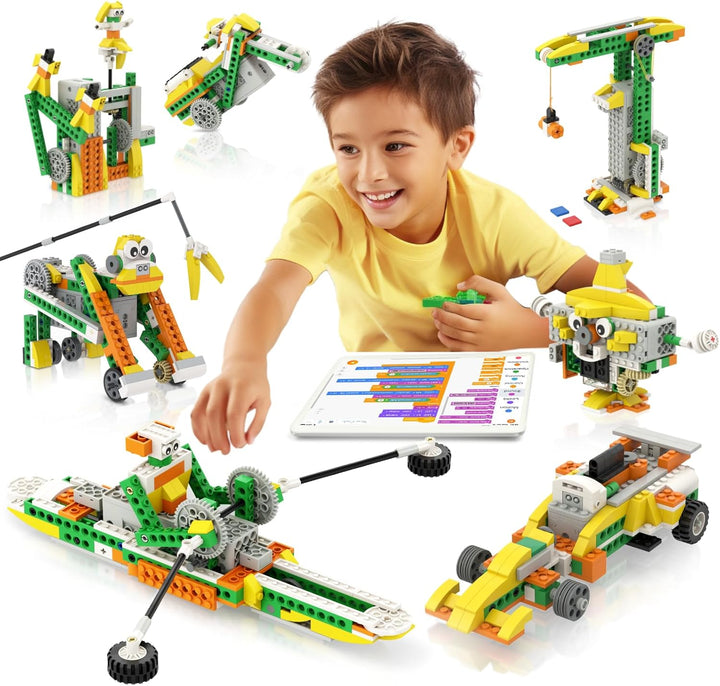 Robot Q, 20-in-1 Programmierbarer Spielzeug für Kinder, STEM Spielzeug zum Programmieren und Lernen
