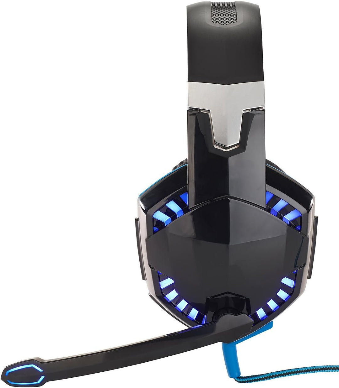 Mod-it Gaming Kopfhörer: Beleuchtetes Gaming-Headset mit Kabelfernbedienung & Mikrofon-Schalter (Gam