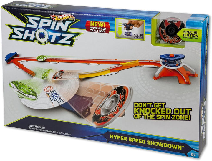 Hot Wheels Mattel Y0097 Spinshotz Super Wettkampf-Arena, mit viel Zubehör und 1 Disc