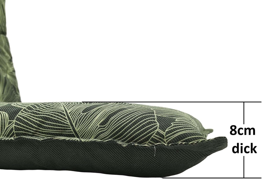 BURI Gartenstuhlauflagen I Extra 8cm Dicke Sitzauflagen I Made in Europe I Stuhlauflage für Gartenst