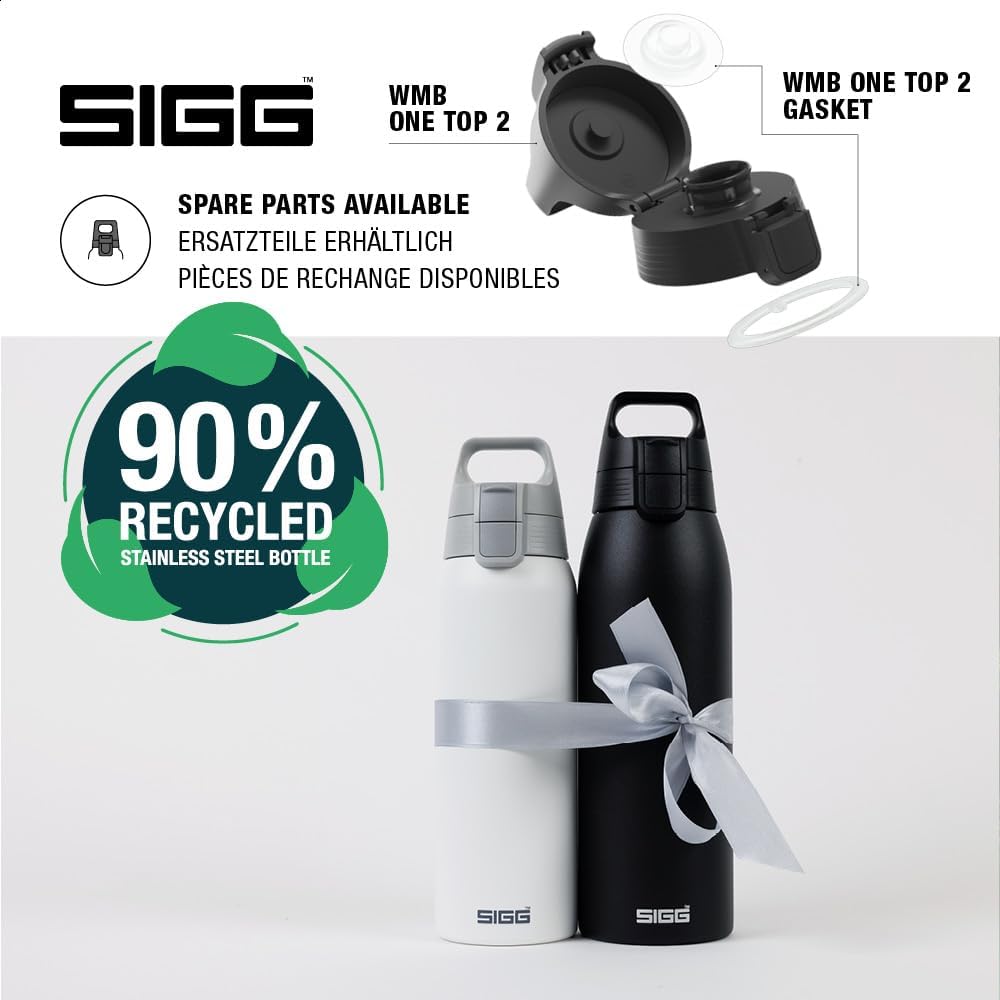 SIGG - Isolierte Trinkflasche - Thermosflasche Shield Therm One Black kohlensäurehaltige Getränke -