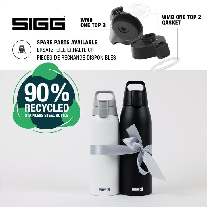 SIGG - Isolierte Trinkflasche - Thermosflasche Shield Therm One Black kohlensäurehaltige Getränke -