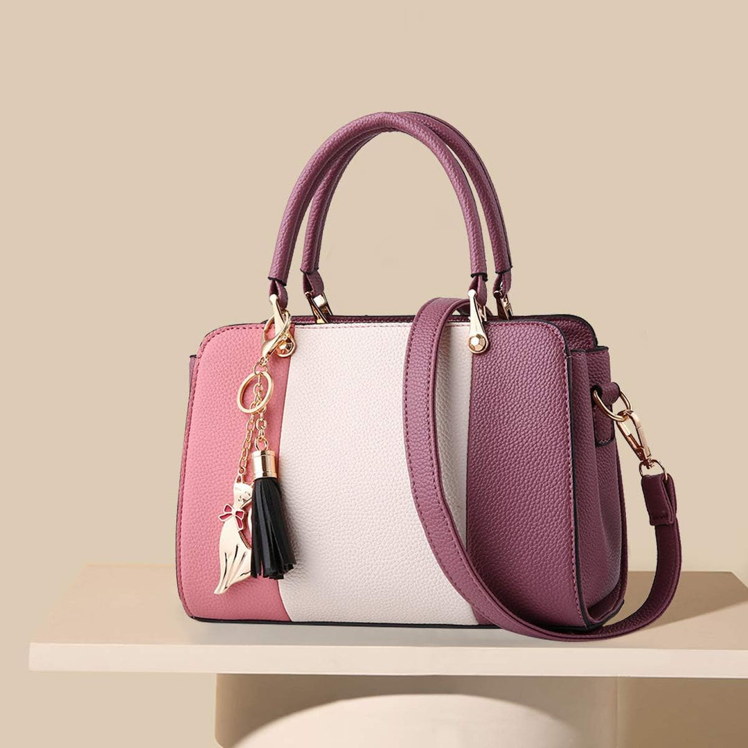 NICOLE &amp; DORIS Damen Handtaschen Quasten Taschen Reissverschluss Schultertaschen Einkaufstasche Umhä