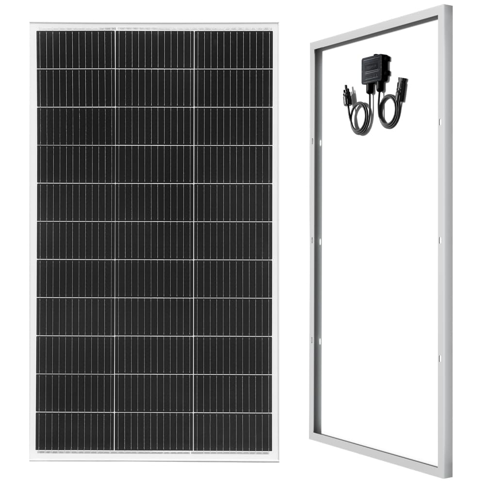 150W Solarpanel 12V, Monokristallines Solarpanel Wohnmobil, 210mm Solarzellen Solarmodul mit MC4 Sol