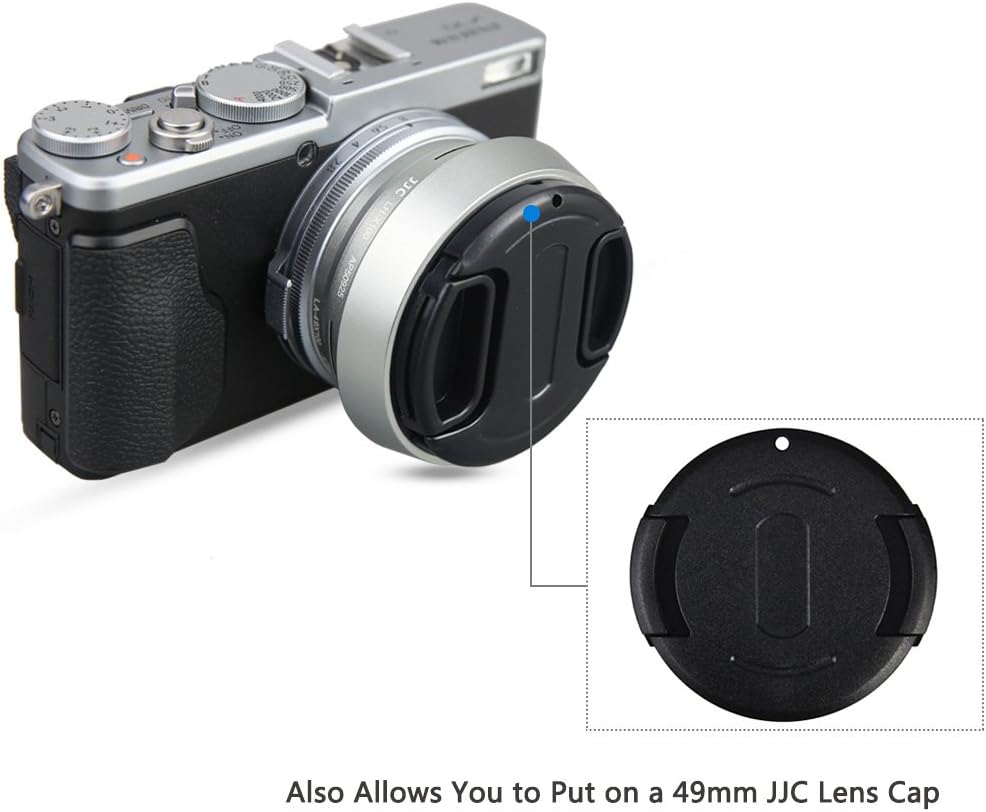 JJC Objektivadapter und Gegenlichtblende für Fujifilm FinePix X100VI, X100V, X100F, X100S, X100T, X1