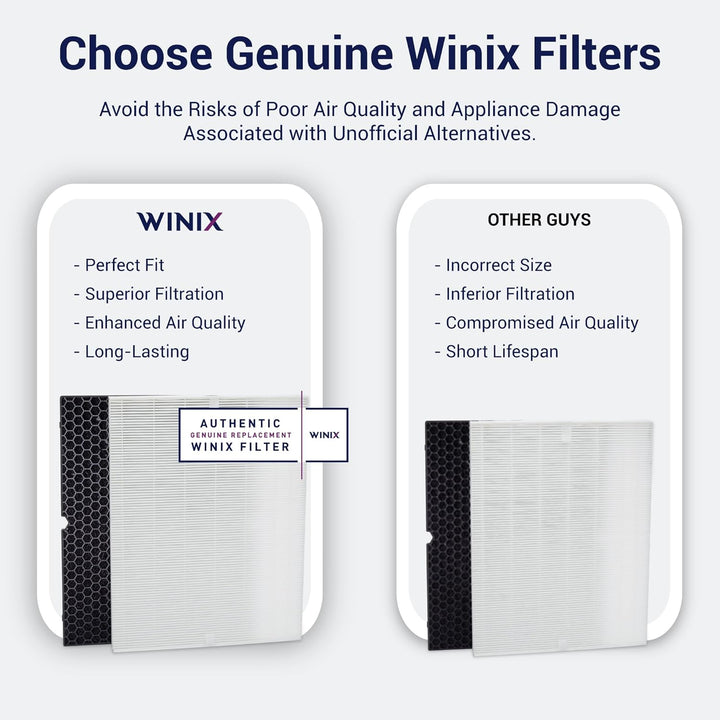 Ersatzfilter für WINIX H Luftreiniger. HEPA-Filter H13 (99,999%) und Aktivkohlefilter- Kompatibel mi