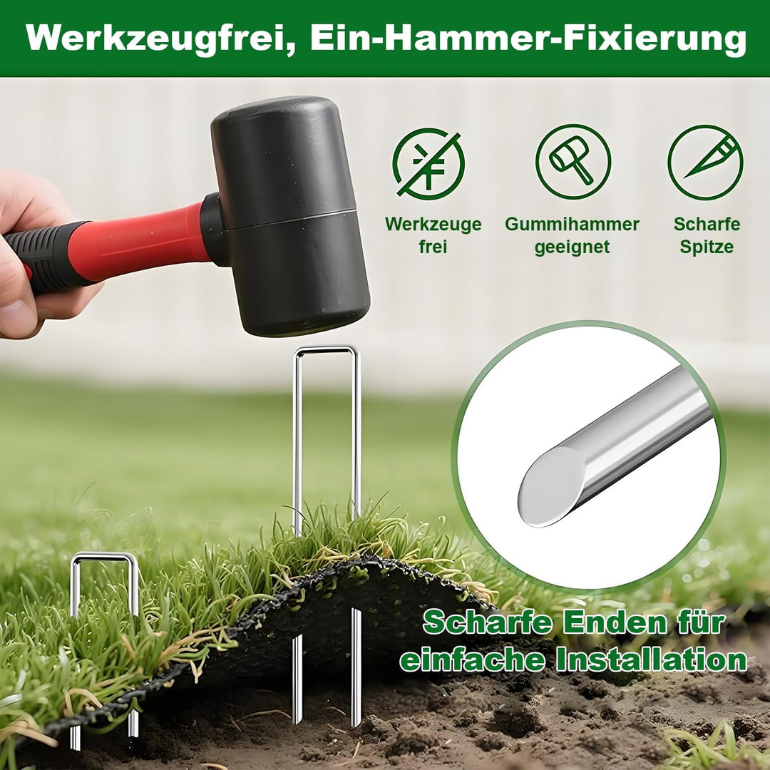 Amagabeli 2.7mm / 5KG Draht Verzinkt Weidezaundraht Garten Spanndraht Bindedraht Zaundraht Verzinkte