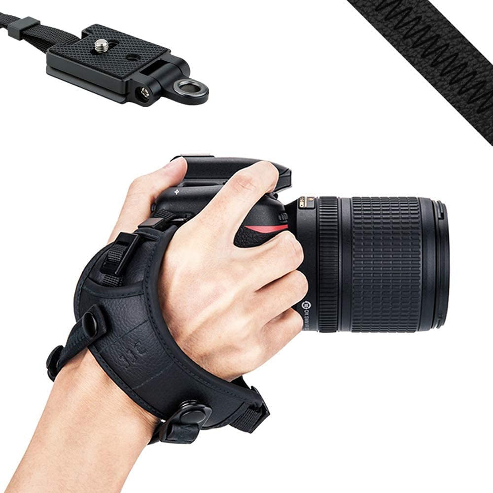 JJC Handschlaufe für DSLR Kameras Canon Nikon(mit Arca Swiss Type Platte) für DSLR Kameras