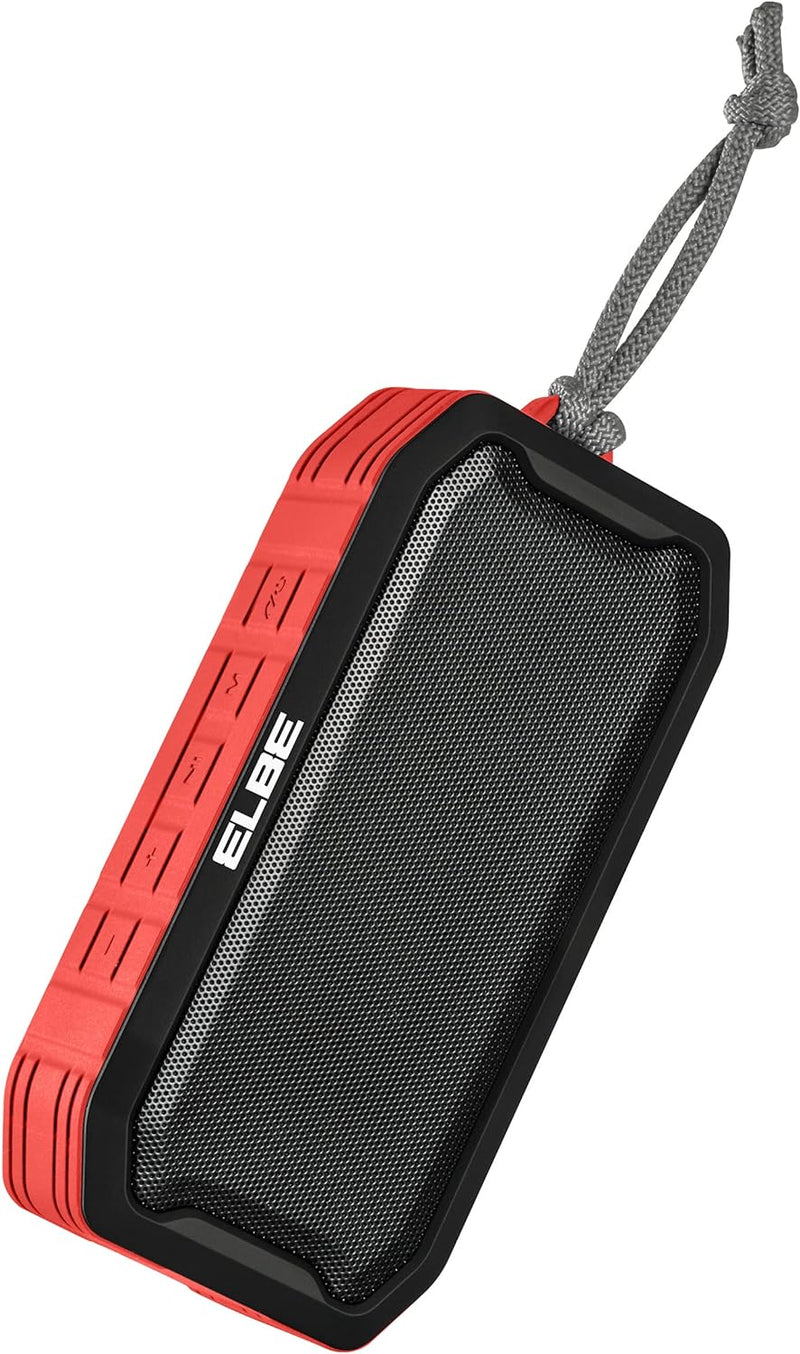 Elbe ALT-R15-TWS Bluetooth-Lautsprecher 5 W Rot Wasserschutz IPX7 TWS Paarung von Zwei Modellen für