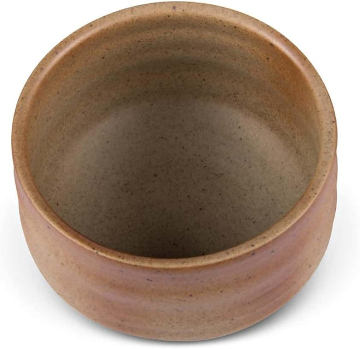 MAOCI - Matcha-Schale Chawan aus Porzellan 400ml mit Ringen handgefertigt - als Geschenkbox