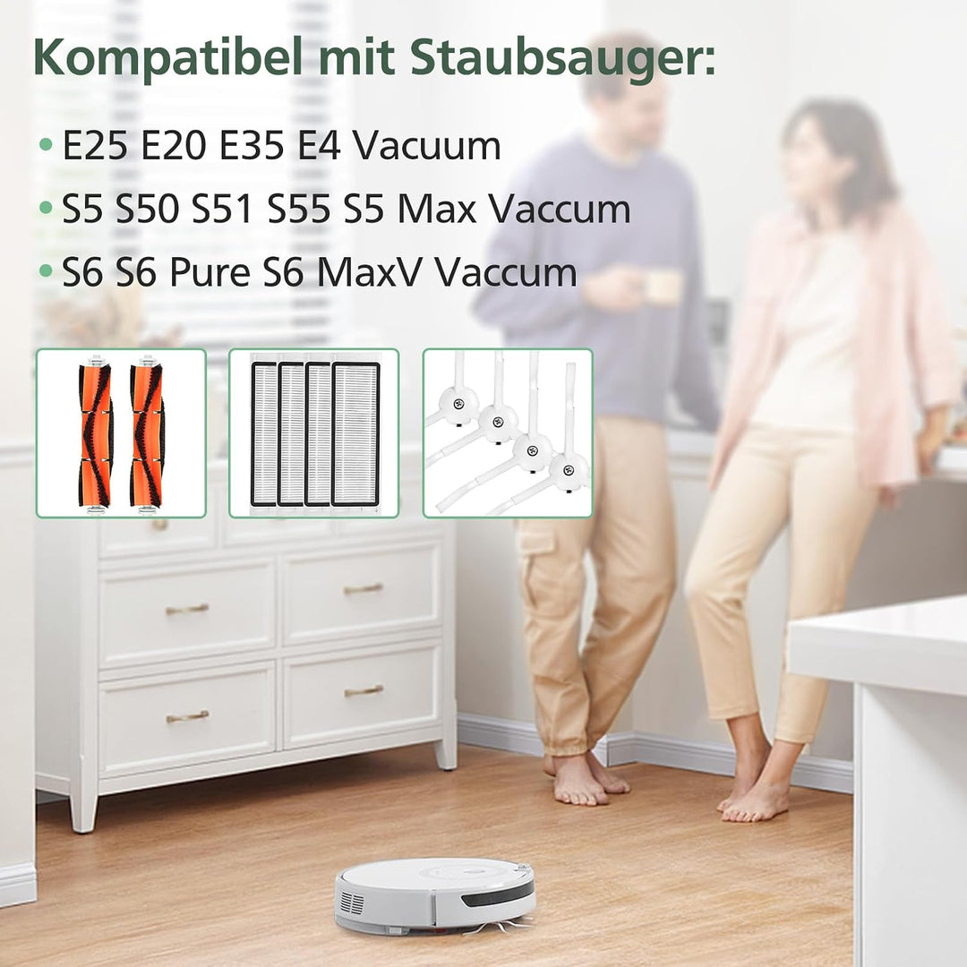 Isincer Ersatzzubehör für XIAOMI MI Robot Vacuum, Roboter Roborock S50 S51 Ersatzteile Bürste & Filt