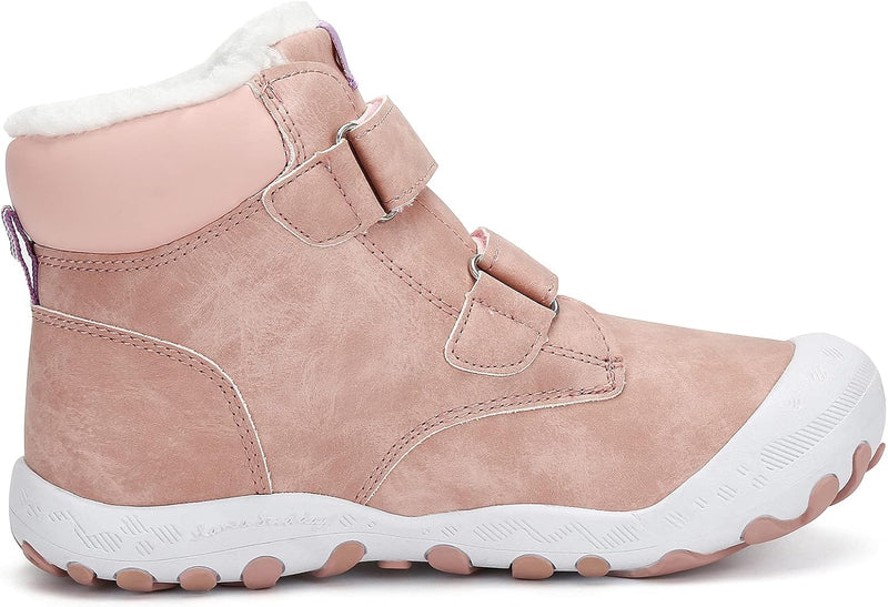 Mishansha Kinder Winterschuhe Gefüttert Winterstiefel für Jungen Mädchen Gr.24-38 25 EU Pink, 25 EU