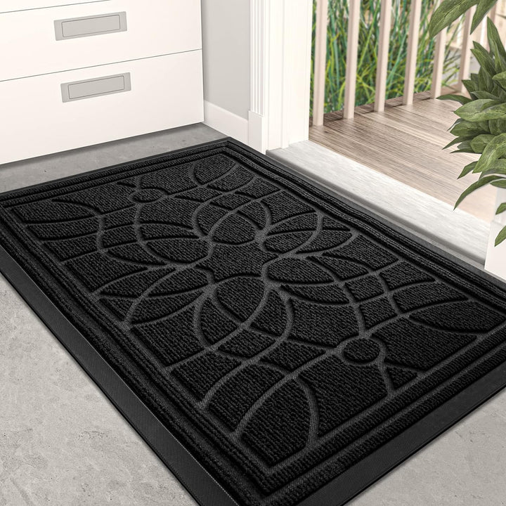 DEXI Fussmatte Aussen rutschfest 60×90 cm,Schmutzfangmatte Outdoor Waschbar,wetterfest Fussmatte aus