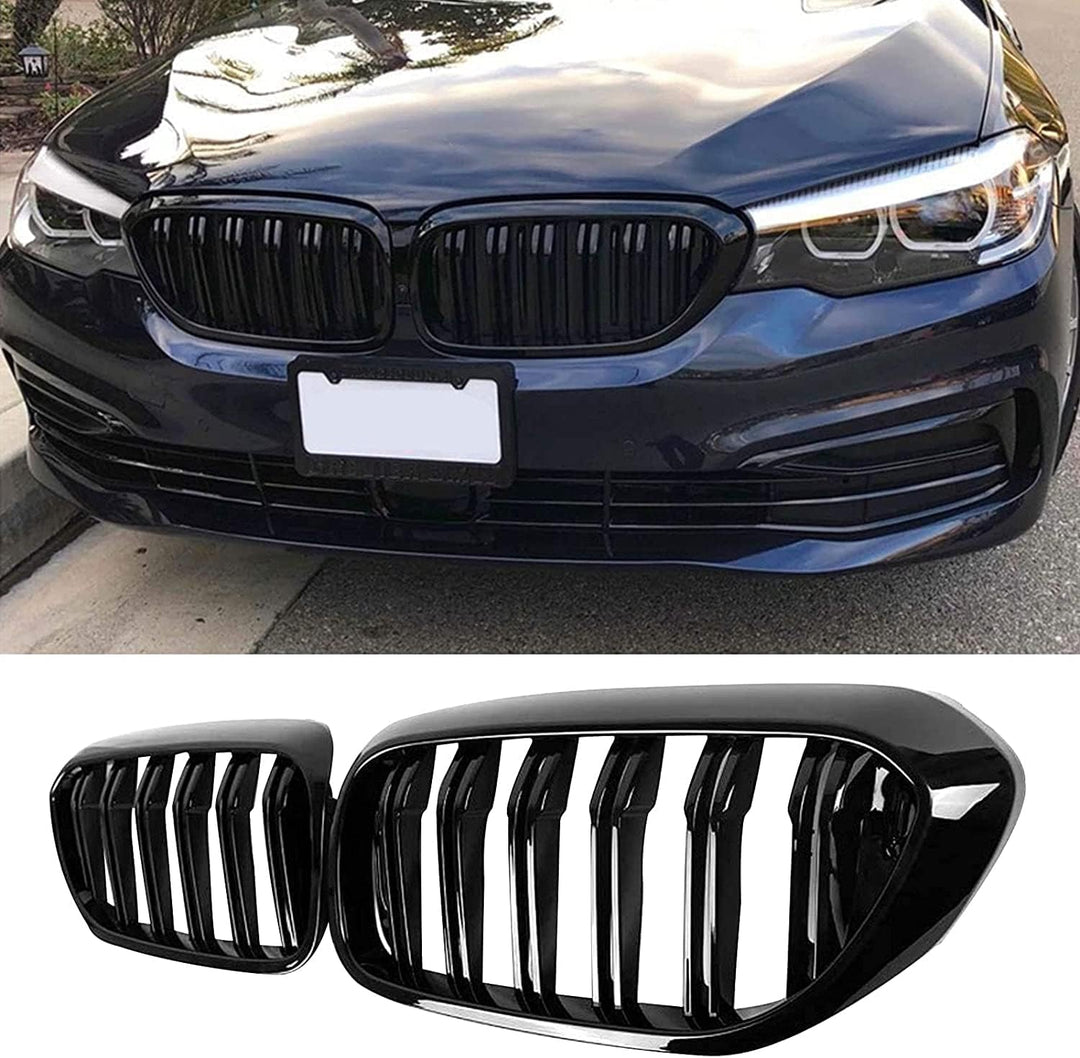 Gangying G30 Kühlergrill, G31 Nieren Schwarz passend für BMW 5er G30 G31 Grill Nieren Schwarz 2017-2