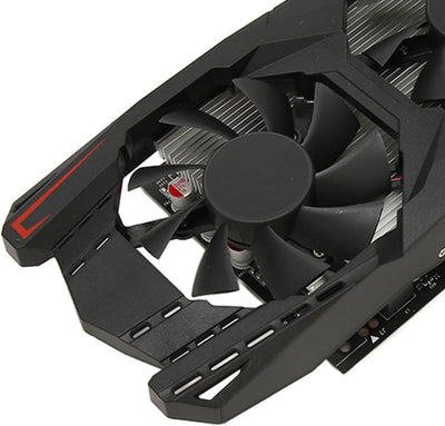 ciciglow GTX1050Ti Grafikkarte, 4 GB 128 Bit DDR5 Computer-Grafikkarten 650/1800 MHz Dual-Lüfter VGA