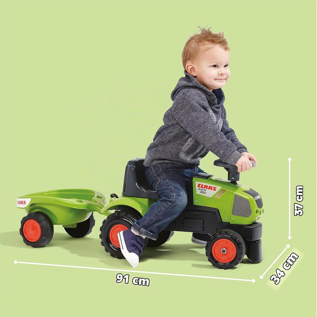 Falquet &amp; Ciet 1012B - Claas Traktorrutscher mit Anhänger
