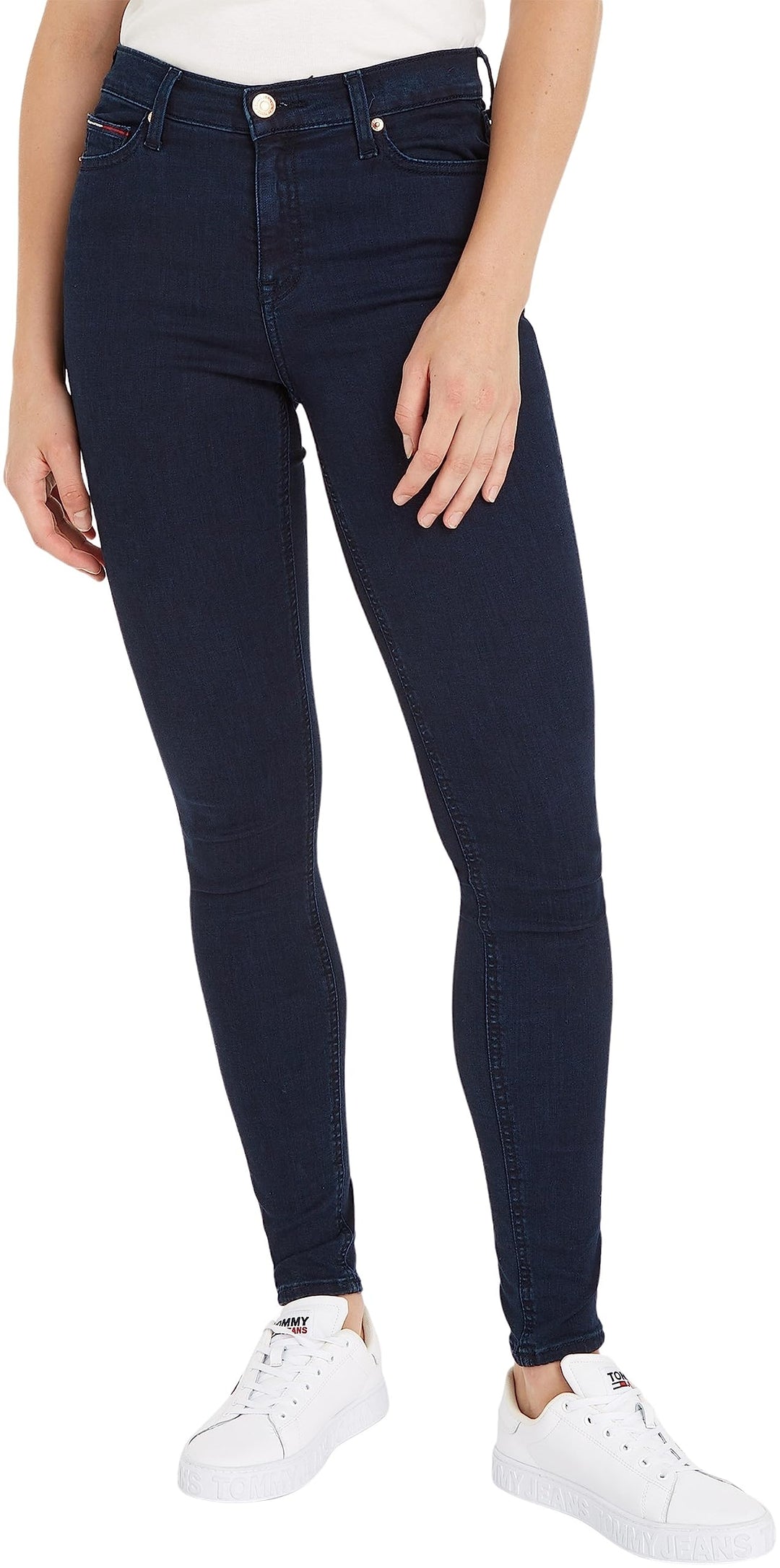 Tommy Jeans Damen Jeans Hose Nora Mr Skny Stretch 25W / 30L Blau, 25W / 30L Blau