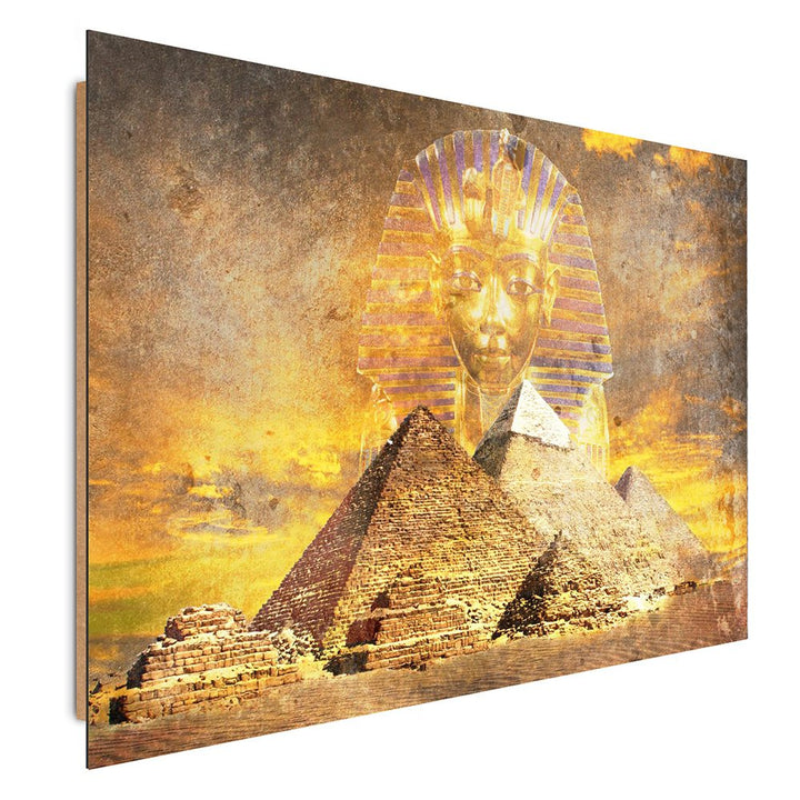 Feeby. Wandbilder - 1 Teilig- 50x70 cm - Bilder Kunstdrucke Deko Panel, ÄGYPTEN, PYRAMIDEN, MODERN,